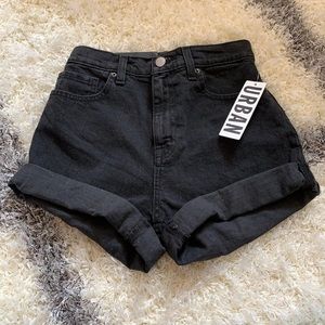 BDG black denim shorts from Urban Outfitters